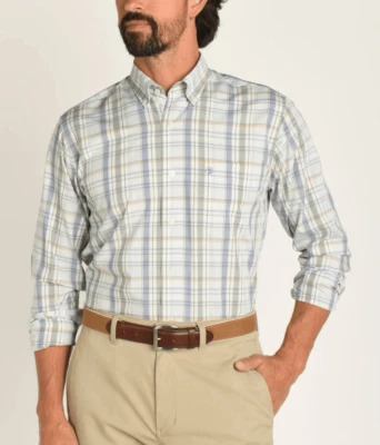 Duck Head Onslow Sport Shirt Button Down Light Blue Plaid XXL NWT - Image 1 of 4