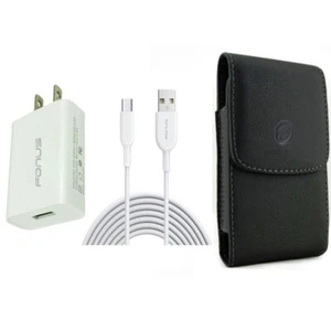 Pour iPhone 15 Pro Max Coque Clip Ceinture Étui & 6ft Long Câble USB-C 18W Rapide - Photo 1 sur 12