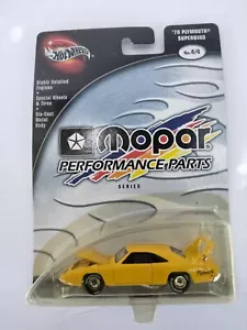 Hot Wheels 100% Mopar Performance Parts 1970 Plymouth Superbird Yl 2002 MOC - Picture 1 of 2