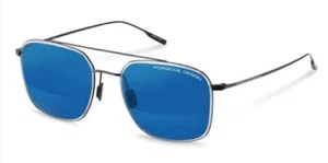 NIB PORSCHE DESIGN SUNGLASSES - P8940 A 264 - DARK GUNMETAL - BLUE MIRROR - Picture 1 of 7