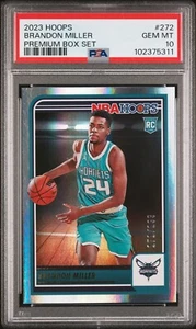 2023 NBA Hoops Premium #272 Brandon Miller (RC) Silver Holo /199 PSA 10 💎 - Picture 1 of 3