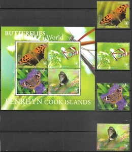 PENRHYN (COOK ISLANDS) - 2020 MNH "BUTTERFLIES" ¡Juego de sábanas y sábanas de recuerdo (2)!! - Imagen 1 de 1