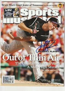 JEFF FRANCIS Signed 10/15/07 SPORTS ILLUSTRATED Beckett Auth. (NO Label) BAS
