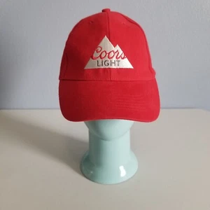 Gorra de béisbol Coors roja clara bordada ajustable Snapback cerveza adulto O/S - Imagen 1 de 9
