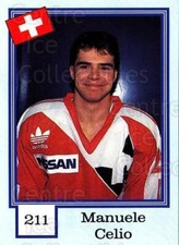 1992 Finnish Semic Stickers Snickers Backs #211 Manuele Celio