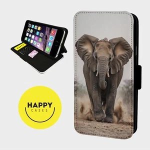 AFRICAN ELEPHANT TUSKS - Custodia telefono flip ecopelle - iPhone/Samsung - Foto 1 di 5