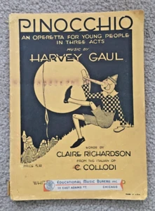 Libreto de Pinocho c 1923 - Opereta para jóvenes - Imagen 1 de 5