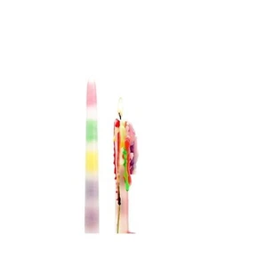 Regenbogen Tropfkerzen im Paar - Bild 1 von 6