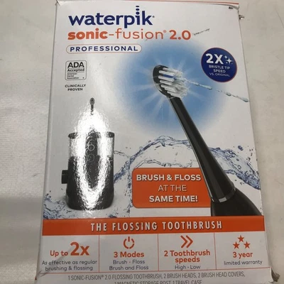 Waterpik Sonic-Fusion 2.0 Professional Flossing Toothbrush Electric READ - Image 1 of 4