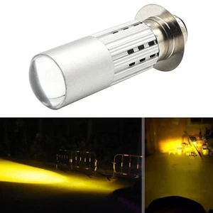 Motorcycle Bulb White Yellow 12V Dual Fisheye Bulb Headlight High And Low - Picture 1 of 11