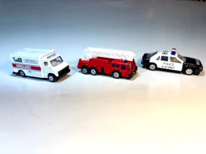 Vintage Maisto Emergency Vehicles, Lot of Three - Picture 1 of 10