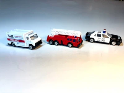 Vintage Maisto Emergency Vehicles, Lot of Three - Image 1 of 4