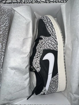 Air Jordan 1 Retro OG Low Black Cement - Image 1 of 4