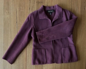 Ellen Tracy Wool Blazer Dusty Maroon Colour Size 10 - Picture 1 of 6