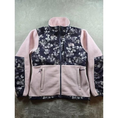 The North Face Jacket Womens Medium Floral Pink Denali Fleece Full Zip Polartec - Image 1 of 4