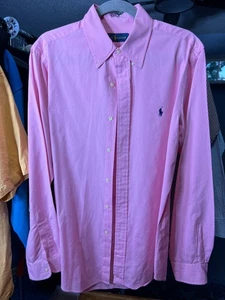 Ralph Lauren Herren Hemd rosa Langarm Knopfleiste Gr. Medium - Bild 1 von 5