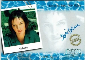 CSI Miami Series 1 2004 Autograph Auto Card MI-A6 Boti Ann Bliss as Valera - Picture 1 of 5