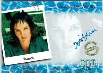 CSI Miami Series 1 2004 Autograph Auto Card MI-A6 Boti Ann Bliss as Valera - Image 1 of 4