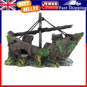 Beautiful Wreck Ship Accessories Aquarium Decor Vintage Boat for Waterscape Cave - Picture 1 of 4
