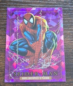 Spider-Man 2024 Marvel Masterpieces'92 Platinum #87 Purple Crystals 🔥 - Picture 1 of 6