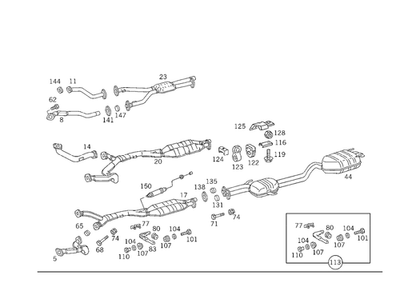 Brida original Mercedes-Benz 140-492-02-45 Foto 1 de 2
