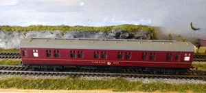 Triang OO Gauge R461 MK1 Sleeping Car 2510 BR Maroon vintage model railway - Picture 1 of 13