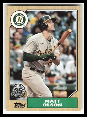 2022 Topps '87 Topps #T8725 Matt Olson - Image 1 of 2