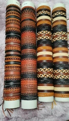 10 Stück Unisex Freundschaftsarmband Freundschaftsband geflochten geknüpft Leder - Bild 1 von 4