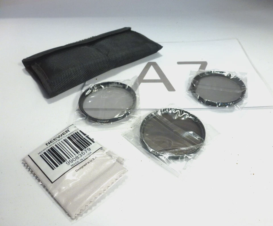 Neewer ND Filter Set ND2 ND4 And ND8 58mm Filters With Pouch refm - Image 1 of 1
