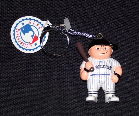 Colorado Rockies Baseball Sports Brat Key Fob or Chain Bling - Lil Sports Brat Cover