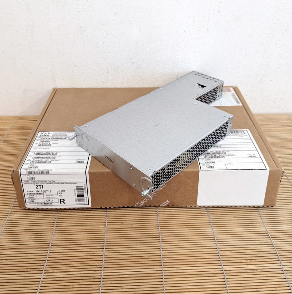 Neu Cisco PWR-2911-POE 2911 AC Power Supply with Power Over Ethernet New Open Bo - Bild 1 von 1