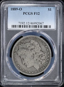 1889-O $1 Morgan Silver Dollar PCGS F 12 - Picture 1 of 4