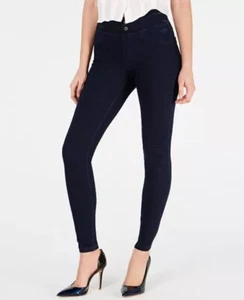 Hue Women’s Original Smoothing Denim Leggings Dark Rinse Size L - Picture 1 of 4