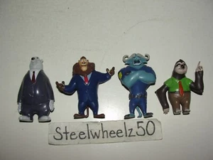 Disney Zootopia Mayor Corazón de León Jefe Bogo Flash y Kevin PVC Figura Lote 2.5" Difícil de Encontrar - Imagen 1 de 3