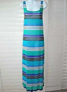 Bleu By Rod Beattie Earn Your Stripes Ocean Swim Cover Up Maxi Dress Size L NWT - Picture 1 of 2