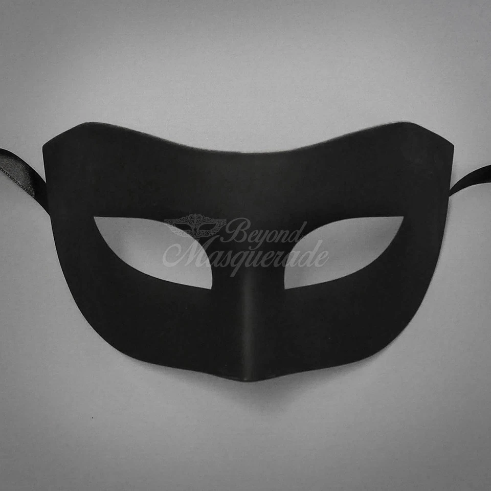 Tuxedo Mask, Masquerade Mask for Men, Simple Venetian Masquerade Ball Mask - Image 1 of 1