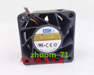 1PC AVC DBPG0638B4UPH03 24V 0.70A 6038 4-wire high air volume fan - Image 1 of 4