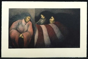 Frank Howell "Stachelschwein Winter" Lithographie auf Papier handsigniert Preisvorschlag machen - Bild 1 von 5