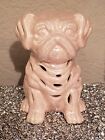 Pink Ceramic Bulldog Statue | Air Freshener | With Fragrance Sachet | Dog Lover 