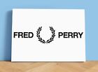 LARGE FRED PERRY SHOP DISPLAY SIGNS ON THICK HIGH GLOSS METAL*RARE SHOP ADVERT