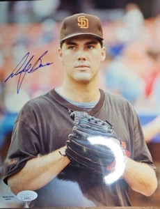 Foto firmada por Andy Benes de los Padres de San Diego 1989-1995 8x10 certificado de autenticidad JSA AL84812 - Imagen 1 de 2