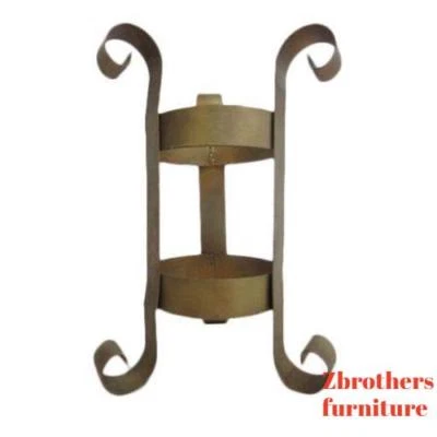 Lámpara de hierro forjado French Regency de colección base de mesa auxiliar soporte para paraguas Foto 1 de 4