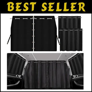 Set of 3 Car Privacy Shades with Divider Curtain - Perfect for Travel & Camping - Bild 1 von 9