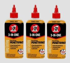 3~ WD-40 3-IN-ONE Fast-Acting Penetrant Oil Long Lasting Lubricant 4oz 120015