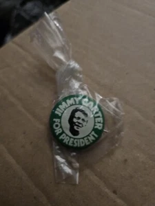 Botón Pinback Litografía Campaña Política Jimmy Carter Para Presidente De Colección - Imagen 1 de 7