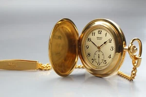 "NEAR MINT+++" SEIKO TASCHENUHR 7N07-001A GOLD KLEINE SEKUNDE QUARTZ AUS JAPAN - Bild 1 von 12