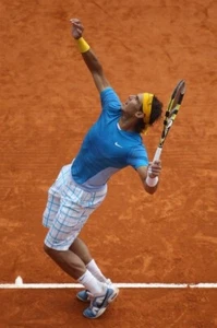 ● RARE RAFA NADAL MONTE CARLO ROME 2010 TENNIS SHIRT NIKE SIZE MEN'S ADULT M ● - Picture 1 of 14