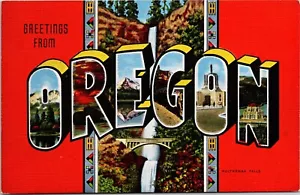 Carta grande de saludos de Oregon postal - Imagen 1 de 2