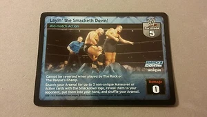 WWE Raw Deal LAYIN THE SMACKETH DOWN FOIL card - Picture 1 of 1