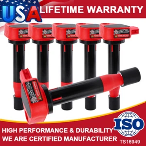 6 Pack Ignition Coil For Honda Odyssey Accord 3.5L 3.0L Acura TL CL 3.2L UF242 - Picture 1 of 15